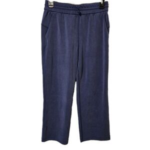 Lululemon Softstreme High-Rise Blue Lavender Pants Wide Leg Pockets Size 4 NWOT